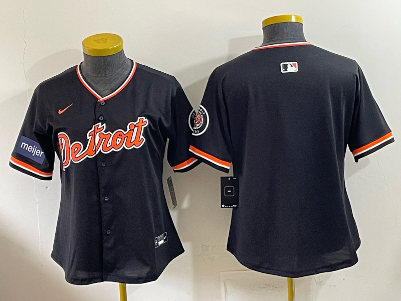 women Detroit Tigers blank black Nike 2026 MLB Jersey 0408004->women mlb jersey->Women Jersey